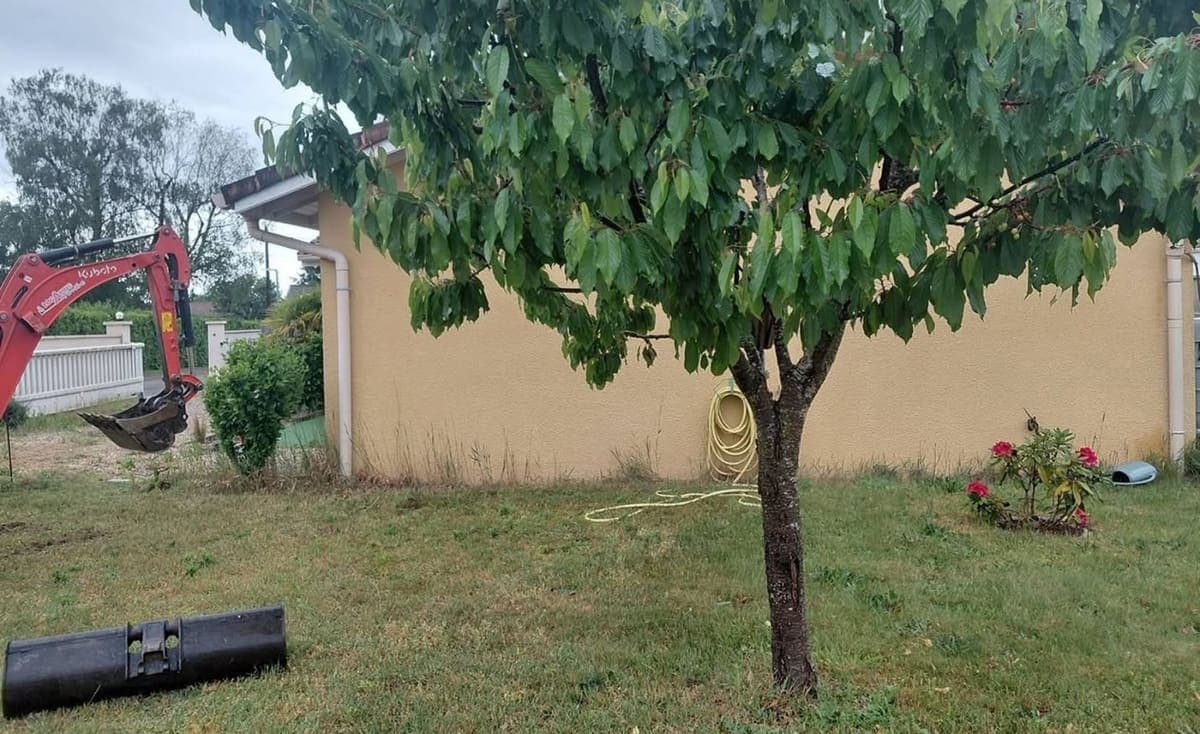 Jardin familial à Replonges — avant